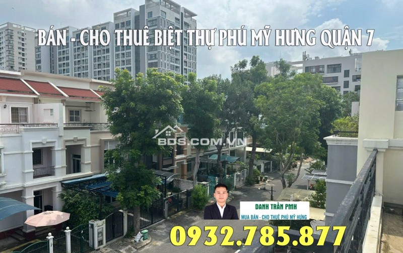 Bán Căn Góc Biệt Thự Mỹ Thái 3 dt 12x20m Phú Mỹ Hưng Q.7 Giá 65 tỷ LH 0932785877 Danh Trần PMH